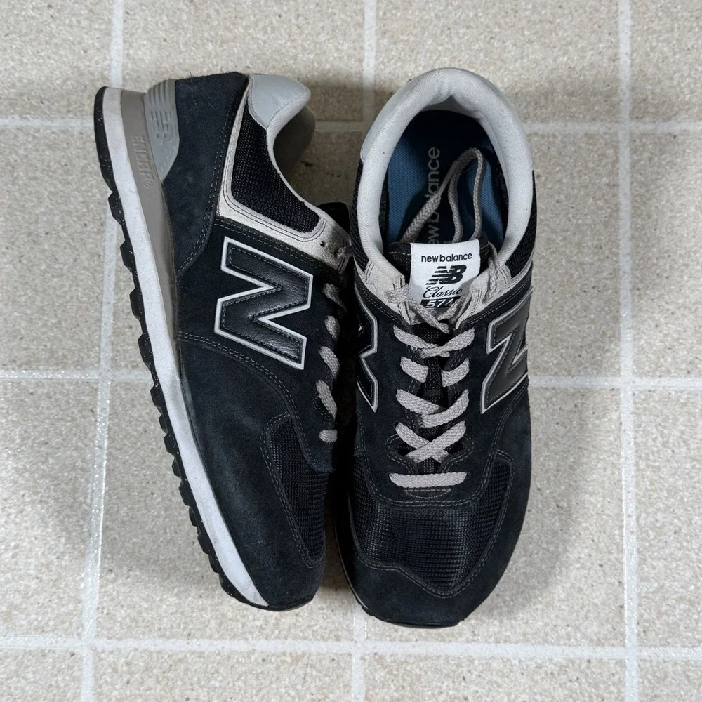 New Balance Classic ML574EVB Men's Athletic Running Shoes Size 10.5 2E Blue - Picture 9 of 16